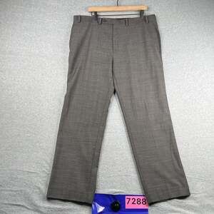 Claiborne Wool Blend Dress Pants Gray Mens Size 38x30 Office Classic Casual